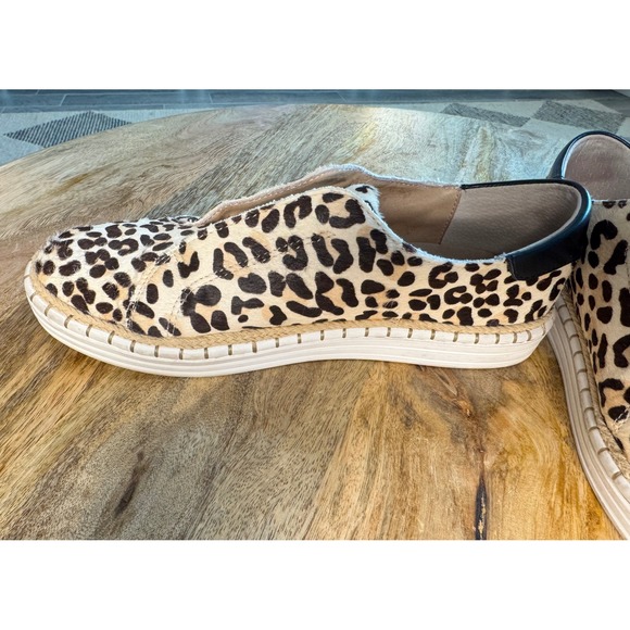J/Slides Leopard Print leather slip on Women's shoes - Picture 3 of 10